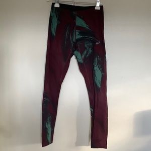 ASICS athletic painted-print leggings